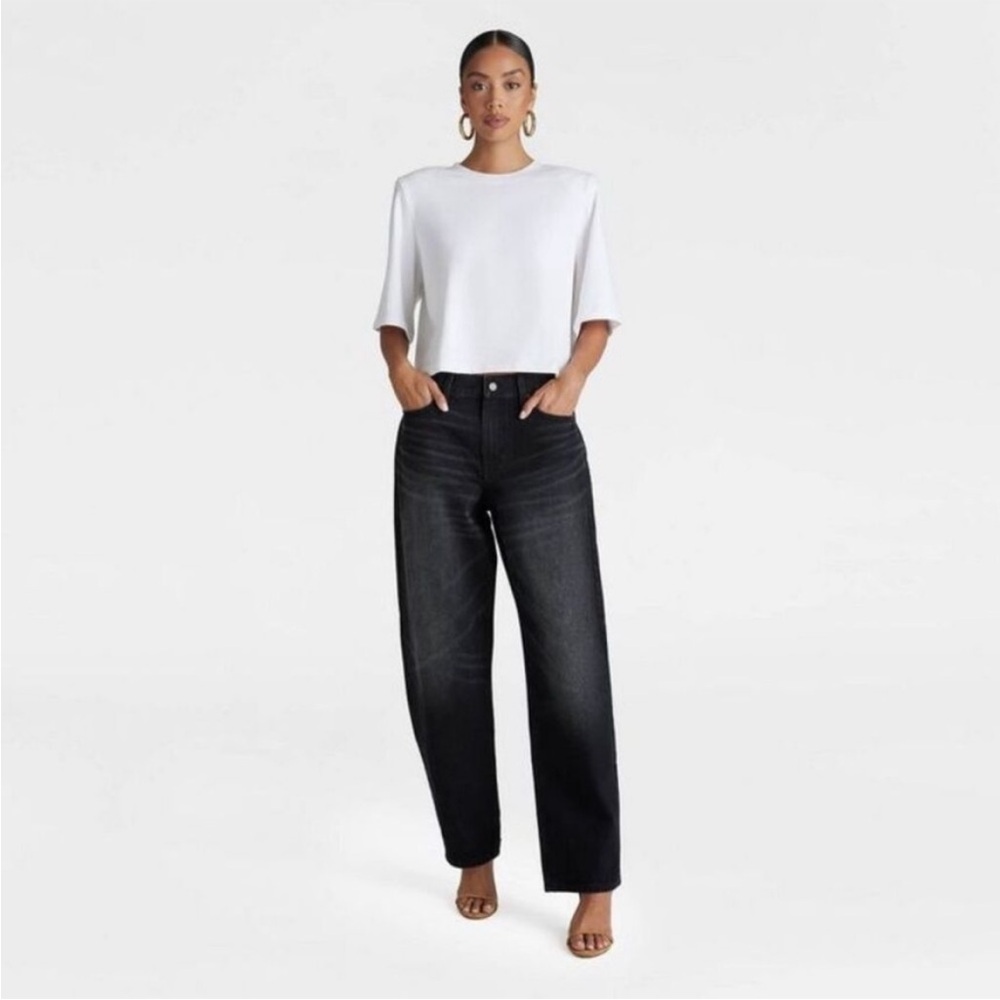 KBB by KAHLANA Women's Mid-Rise Barrel Leg Jeans Size 6 - Picture 1 of 3